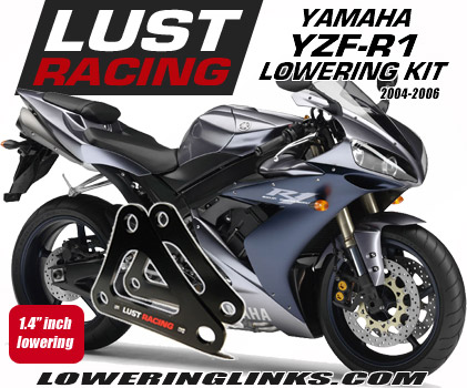 thumbnail image 2 of Adjustable Rear Suspension Lowering Links Kit For Yamaha YZF-R1 2004-2014 - Black 2 of 4