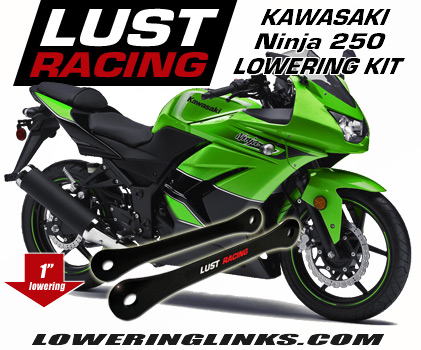 Kawasaki 250 Ninja lowering kit 1 inch