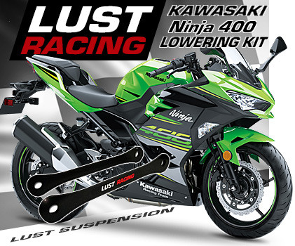 Kawasaki Ninja 400 ABS lowering kit 1 inch 2018 2019 2020 2021 2022