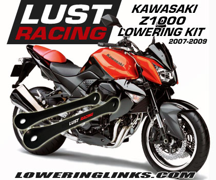 Kawasaki Z1000 Lowering kit 1.57 inch 2007 to 2009