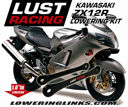 Kawasaki ZX12R Lowering kit 2000-2001 A1 A2