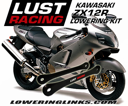 Kawasaki ZX12R Lowering kit 1inch 2000-2001 A1 A2