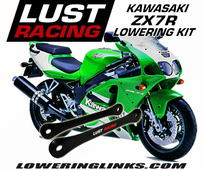 Kawasaki ZX7R Lowering kit 1.2 in P1-P7 1996-2002